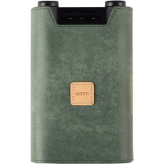 MITER 山靈 H7 便攜式 DAC AMP 專用 Miter 皮革保護套, 深綠色, 單一商品