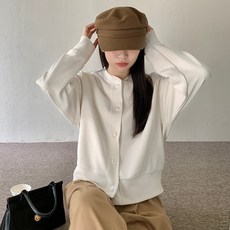 I'M MONG 女款Trunt圓領基本日常開襟衫