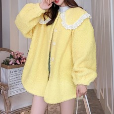 루나글램 스윗 돌 임산부 뽀글이 플리스 재킷 sgx202