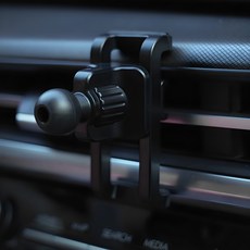 JUPAZIP 車用萬用出風口手機架, 1個, 黑色