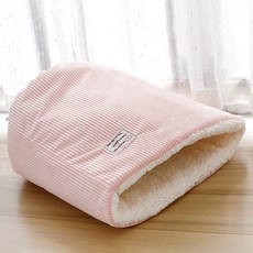 PASTEL PET 寵物燈芯絨口袋藏身屋, 粉紅色, 1個