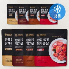 푸라닭치킨 한입쫄깃 닭가슴살 4종 x 2개입 세트 800g (냉동), 100g, 1개입, 8개