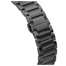 三星 Galaxy Watch 20mm D字扣鋼製錶帶 (可與42mm相容), 霧面黑, 1個