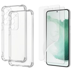 모란카노 카이트 투명 범퍼 케이스 2개 + 우레탄 액정 보호필름 2개 세트