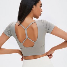 女性幾何圖案瑜珈運動內衣上衣 AW1011