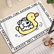 GILGRI 比熊犬硅藻土腳踏墊, 1個, 07 鴨子