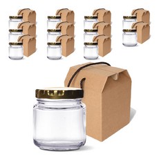 mir 韓國直筒型容器金色蓋100 + 高級型單入小型禮盒組, 12套