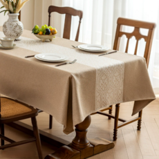 마미루 심플한 포인트 테이블 식탁보, 디자인 15, 1개, 140 x 260 cm