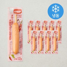 마니커에프앤지 단백한끼 닭가슴살 소시지 핫스파이스 (냉동), 70g, 10개, 1개입
