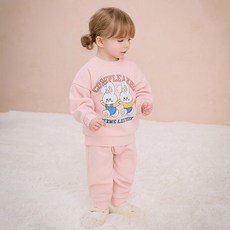 milkmile 兒童款 一起走吧朋友 兔子上下裝套組