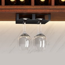 Living S 簡約黑色層架紅酒杯架, A款, 1個