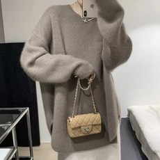 PEONIST 寬鬆版型粉彩長版針織衫