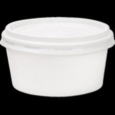 大慶商社 素面紙容器 520ml 含蓋組 (100入/組), 1組, 100個