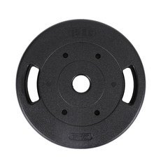 아리프 PVC 코팅 다이나믹 중량 바벨 원판 50mm용, 15kg, 1개, 블랙