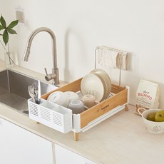 Parisien Lua 排水碗盤瀝水架, 白色, 1層