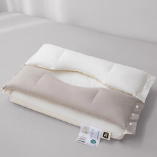 丹秀溫 舒適3in1 2層頸枕 850g, 1個, 奶油米色