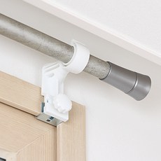 세류홈 아폴로 커튼봉 25mm + 안뚫어고리 3p 세트, 실버