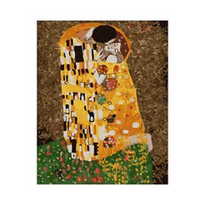 Play about Klimt Kiss DIY 傑作繪畫套組 40 x 50cm, 混色