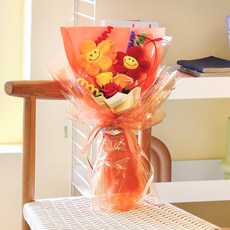 ASPASIA 人造花卡羅琳毛圈花束, 橘色, 1個