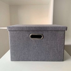 彩色可折疊箱, 灰色, 1個