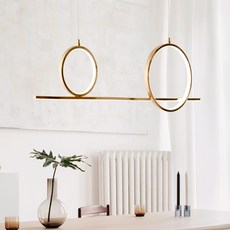 히트조명 LED 도스링 펜던트 조명 40W D30982GD, 골드