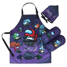 AMONG US 兒童太空圍裙 + Toshi + 頭巾套組 PO180