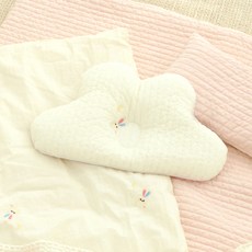Cocomavel 優質純棉角色刺繡嬰兒定型枕, 05 愛心兔 兔子, 1個