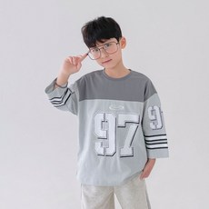 베리클로젯 남아용 넘버 어센틱 7부 티셔츠