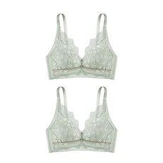 波浪線條哺乳內衣 2入