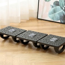 더플로우커머스 시원편안 지압 마사지 발받침대 3p, 블랙