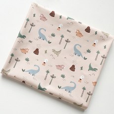 COTTONVILL 大韓紡織 Cottonvill 20支棉平紋布料, 火山恐龍, 1個