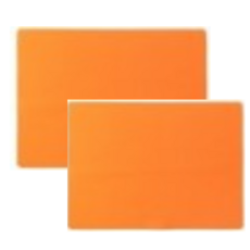 키친어썸 실리콘 식탁매트 2p, 주황, 40 x 30 cm, 1개
