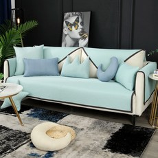 알럽홈 블랙라인 써머 와플 소파커버