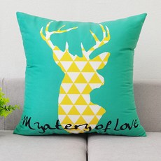 루비코코 레터링 벨벳 허리 쿠션 커버