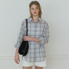 ourhope 女款 Miles Sheer 格紋襯衫