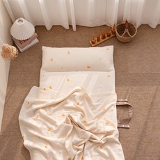 비비엔다 순수 아이싱 듀얼 낮잠이불 패드 + 4중거즈 블랭킷 세트 부분일체형, 베베덕