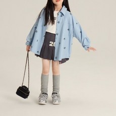 Eeyoomong 女童 Mimar 蝴蝶結寬鬆襯衫