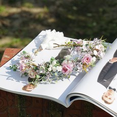 ALLIE FLOWER 頭飾花圈, 奶油