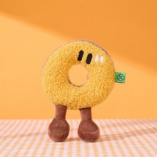 데이소이 고양이 빵 귀여운 장난감 4 도넛 14 x 19 cm, 혼합색상, 1개