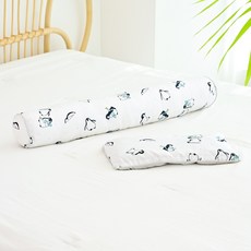 아띠블랑 인견 베개 커버 2p + 바디필로우 세트, 펭구