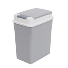 Nature Living 按壓式垃圾桶 20L, 灰色, 1個