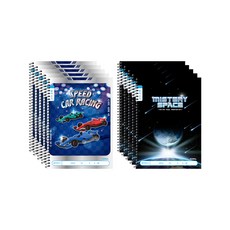 ibis 男童超薄聽寫筆記本組 CR11765 2款 各5入, 1組, 賽車款+宇宙款