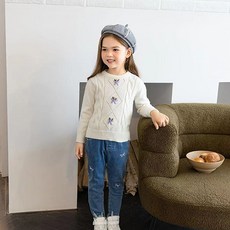 女童燙鑽裝飾緊身褲