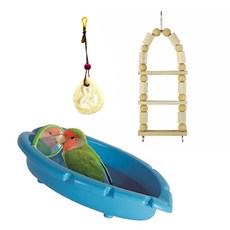 리프패럿 코뉴어 퀘이커 앵무새 장난감 3종 세트 19, 1세트