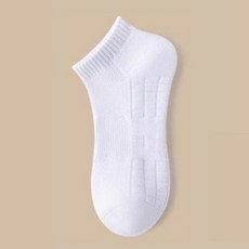 Living Labs 運動氣墊短襪 5雙組, 1套, 白色