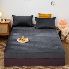 플로즈 홈 벨벳 컬러 퓨어 매트리스 커버