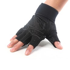 나야스타일 홈트레이닝 헬스 스포츠 장갑 블랙 YGYP-298-1, 2개