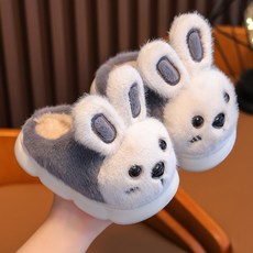 女童款優質柔軟兔毛雪靴穆勒拖鞋 CSW55HSH61