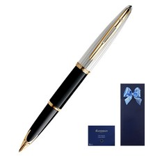 WATERMAN Caren Deluxe GT鋼筆 +墨盒8p, 黑色（鋼筆），黑色（墨盒）, F
