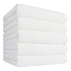 松月 Comfort Ground 200g 40支精梳棉毛巾 白色 5入, 5條